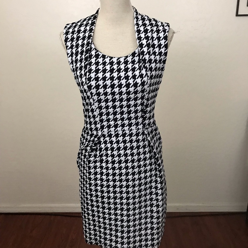 Elementz Petite Houndstooth Sheath Dress Size PM